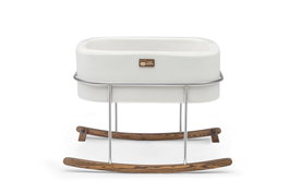Hanah Home Cuna Hier Metal - Blanco, Cromo